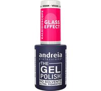 Andreia Vernis à Ongles Gel Semi-Permanent Professionnel Collection Kaléidoscope Effet Verre Couleur KL1 Effet Verre Rose Translucide 10,5ml