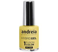 Andreia Professional Vernis à ongles hybride en gel - 2 étapes et aucune lampe requise Retrait facile et durable - Couleur Fusion H59 Jaune - 10.5ml