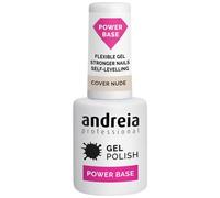 Andreia Professional Vernis à Ongles Nude Power Base - Base Haute Viscosité pour les Ongles plus forts - Gel de base pour Extensions d'Ongles - Vegan - Nude - 10.5ml