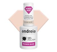 Andreia Professional Vernis à Ongles Nude Power Base - Base Haute Viscosité pour les Ongles plus forts - Gel de base pour Extensions d'Ongles - Vegan - Nude - 10.5ml