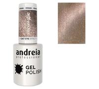 Andreia Professional - Vernis semi permanent Cat Eye Effect taupe avec reflets roses