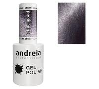 Andreia Professional - Vernis semi permanent Cat Eye Effect violet grisé avec des reflets argentés