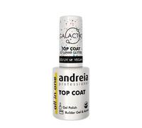 Andreia Professional Vernis Semi-Permanent Top Coat Galactic - Finition pour Ongles Séchage UV-LED - Gels Polish Vegan - Idéal pour le Nail Art - Couche Finale Lunar Glitter- 10.5 ml