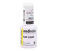 Andreia Professional Vernis Semi-Permanent Top Coat Galactic - Finition pour Ongles Séchage UV-LED - Gels Polish Vegan - Idéal pour le Nail Art - Couche Finale stardust glitter - 10.5 ml