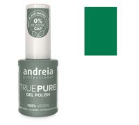 Andreia Vernis à ongles gel professionnel sans héma - True Pure 21 gratuit et 100 % végétalien pour ongles sensibles - Vernis à ongles gel semi-permanent UV LED Soak Off - 10,5 ml (T52 vert émeraude)