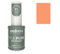 Andreia Vernis à ongles gel professionnel sans héma - True Pure 21 gratuit et 100 % végétalien pour ongles sensibles - Vernis à ongles gel semi-permanent UV LED Soak Off - 10,5 ml (T57 orange corail)