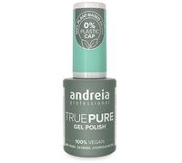 Andreia Vernis à ongles gel professionnel sans héma - True Pure 21 gratuit et 100 % végétalien pour ongles sensibles - Vernis gel semi-permanent UV LED Soak Off - Couleur T17 Aqua Green 10,5 ml