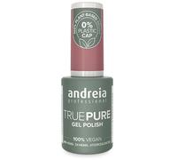 Andreia Vernis à ongles gel professionnel sans héma - 21 GRATUITS et 100 % végétalien pour ongles sensibles - Vernis à ongles gel semi-permanent UV LED Soak Off - Couleur T25 vieux rose foncé 10,5 ml