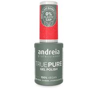Andreia Vernis à ongles gel professionnel sans héma ni TPO - True Pure 21 gratuit et 100 % végétalien pour ongles sensibles - Vernis à ongles gel Soak Off UV LED - Couleur T20 Rose fluo pailleté