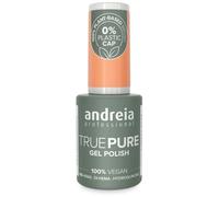 Andreia Vernis à ongles gel professionnel sans héma - True Pure 21 gratuit et 100 % végétalien pour ongles sensibles - Vernis à ongles gel semi-permanent UV LED Soak Off - 10,5 ml (T57 orange corail)