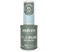 Andreia Vernis à ongles gel professionnel sans héma - True Pure 21 gratuit et 100 % végétalien pour ongles sensibles - Vernis à ongles gel semi-permanent UV LED Soak Off - 10,5 ml (T55 bleu poudre