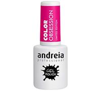 Andreia Vernis à Ongles Gel Professionnel Semi-Permanent Longue Durée Intense Couleur & Brillance Couleur OB3 Hot Pink 10.5ml