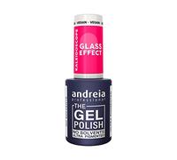 Andreia Vernis à Ongles Gel Semi-Permanent Professionnel Collection Kaléidoscope Effet Verre Couleur KL1 Effet Verre Rose Translucide 10,5ml