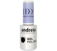 Andreia Vernis à ongles gel semi-permanent professionnel I DO Limited Collection - Couleur ID6 bleu ciel avec paillettes argentées - 10,5 ml