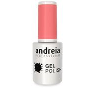 Andreia Vernis Gel Semi-Permanent pour Lampe UV/LED - Vernis à Ongles Couleur Intense Tenue 4 Semaines pour French Manucure - Couleur 206 Rose - Nuances de Rouge - 10 ml