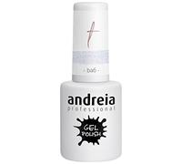 Andreia Vernis Gel Semi-Permanent pour Lampe UV/LED - Vernis à Ongles Couleur Intense Tenue 4 Semaines pour French Manucure - Couleur BA6 Briller Clair - Nuances de Gris et Violet - 10 ml