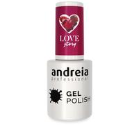Andreia Vernis Gel Semi-Permanent pour Lampe UV/LED - Vernis à Ongles Couleur Intense Tenue 4 Semaines pour French Manucure - Couleur 302 Rose Irredescent - Nuances de Marron - 10 ml