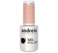 Andreia Vernis Gel Semi-Permanent pour Lampe UV/LED - Vernis à Ongles Couleur Intense Tenue 4 Semaines pour French Manucure - Couleur 272 Nu métallique - Nuances Douces - 10 ml