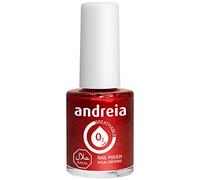 Andreia Vernis Halal - Vernis à Ongles Végétalien Brillant, Perméable & Respirant Conforme aux Exigences Halal - Haute Qualité - Couleur B12 Rouge métallisé - 10.5ml
