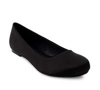 Andrés Machado - Ballerines Classiques pour Femme - AM539 - Mocassins - Ballerines à Talon Plat - Large Choix de Couleurs et de matières - Satin Noir EU 43