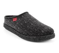 Andrés Machado - Chaussons pour homme et femme pour l´hiver - Slippers - AM001 - pantoufles unisex - velours côtelé et doublure en Coton - Semelle de marche en caoutchouc - Velours côtelé Gris, EU 42