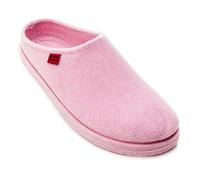 Andrés Machado - Chaussons pour Homme et Femme pour l´Hiver - Slippers - AM001 - Tissu et Doublure en Feutre - Semelle de Marche en Caoutchouc - Rose, EU 41