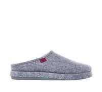Andrés Machado - Chaussons pour homme et femme pour l´hiver - Slippers - AM001 - Tissu et doublure en feutre - Semelle de marche en caoutchouc - Gris, EU 47