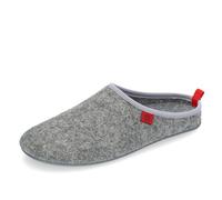 Andrés Machado - Chaussons pour Homme et Femme pour l´Hiver - Slippers - DYNAMIC - Tige et doublure en laine - Pantoufles ouvertes à l´arrière -Semelle souple - Gris, EU 47
