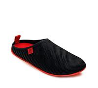 Andrés Machado - Chaussons pour l´été - DYNAMIC-R - Slippers pour Homme/Femme - Tige en grille et doublure transpirable - Ouverts à l´arrière - Semelle souple - Noir et Rouge, EU 45