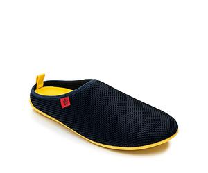 Andrés Machado - Chaussons pour l´été - DYNAMIC-R - Slippers pour Homme/Femme - Tige en grille et doublure transpirable - Ouverts à l´arrière - Semelle souple - Bleu et Jaune, EU 45