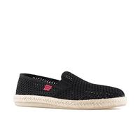 Andrés Machado - Chaussures en grille pour l´éte - AM500 - Anatomiques - Espadrilles pour femme/homme - Semelle extérieure en caoutchouc antidérapant - Grille Noir EU 50