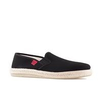 Andrés Machado - Chaussures en Toile pour l´éte - AM500 - Anatomiques - Espadrilles pour Femme/Homme - Semelle extérieure en Caoutchouc antidérapant - Toile Noir EU 46