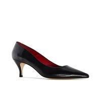 Andrés Machado - Escarpins élégants pour Femmes et Adolescents - Amanda - Chaussures Hautes à Talons pour l'hiver et l'été - Talons Aiguille en Cuir - Noir, Taille EU 32