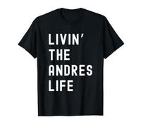 Andres Vivant la Vie de Andres Nom Amusant T-Shirt Graphique avec Valeur