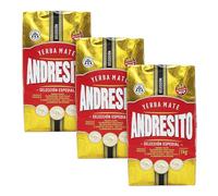 Andresito Especial Maté Yerba d'Argentine 3x1000 g Thé en vrac avec tiges