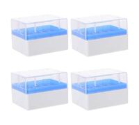 ANDRESLAD 1 Ensemble Boîte De Rangement Pour Tubes À Congeler Support Pp Compartiments Avec Aération Organiseur De Microtubes Pour Étudiants Sciences Et Chercheurs Laboratoire Lot 4 Pièces