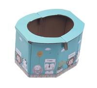 ANDRESLAD 1 Toilettes Pliantes Toilettes Portatives Voiture Pot Pliable Fournitures De Camping Pot D'urgence Toilette Portative Sur Pot Toilette Pliable Papier Ondulé Haute Densité