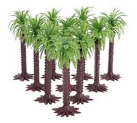 ANDRESLAD 10 Mini Cocotiers Artificiels en Plastique Palmiers Tropicaux Miniatures pour Décoration Intérieure et Photographie Modèles Réduits pour Micro-Paysages et Loisirs Créatifs