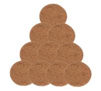 ANDRESLAD 10 pièces Lot de Tapis de Nidification Naturels Fibre Végétale pour Pigeons Matelas Doux et Fond Nid Anti-Fuite pour Pots de Fleurs et Nichoirs Confortable et Léger Épaisseur