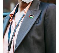 ANDRESLAD 12 pièces Broche Drapeau Palestine Lot de Alliage Épinglettes Carrées pour Vêtements Écharpes et Sacs