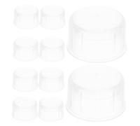 ANDRESLAD 12 Pièces Couvercles de Shaker Plastique Éclaboussures pour Tasses à Boisson Ustensiles de Cuisine et Faciles à Nettoyer pour Bar à Thé et Jus