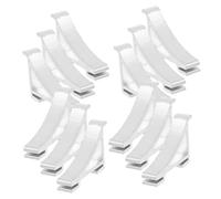 ANDRESLAD 12pièces Support De Clayette Réfrigérateur Clips Pour Congélateur Et Rangement Métalliques Multi-usages Avec Installation Facile
