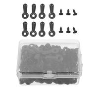 ANDRESLAD 160 Clips de Fixation Noirs pour Cadres Photo avec Boutons de Rotation Accessoires D’Accrochage Arrière Compatibles Pièces Détachées pour Cadres Métalliques - Lot de 160 Pièces