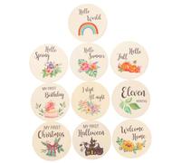 ANDRESLAD 1ensemble Cartes Bois Pour Signes Mensuels Bois Pour Annonce De Naissance Et Souvenirs Cartes De Croissance Pour Photographier Les Moments Précieux De Votre