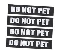 ANDRESLAD 2 Paires Patchs Réfléchissants pour Harnais et Gilets de Chien PU Amovibles et Résistants Adaptés Aux Vestes et Équipements pour Animaux