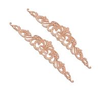 ANDRESLAD 2 pièces Appliques Sculpté Floral Style Européen Décorations Murales pour Meubles Élégance Classique pour Portes et Armoires Dimensions
