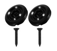 ANDRESLAD 2 pièces Bass String Retainer Métal Noir Retenue Stable des Cordes pour Basse Électrique Design Moderne pour Musiciens Bassistes