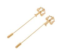 ANDRESLAD 2 Pièces Broche Balance Justice Dorée Accessoire Costume Homme et Femme Symbole pour Avocat Cadeau Noël et Diplômés Droit Épingle Distinctive pour Célébrations