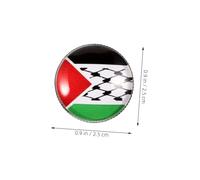 ANDRESLAD 2 pièces Broche Drapeau Palestine de Lot de Pins Décoratifs pour Vêtements et Sacs Accessoire Polyvalent pour Voyages Internationaux et Tenues Patriotiques