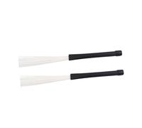 ANDRESLAD 2 pièces Brosse de Batterie Jazz Nylon Légère pour Percussion Polyvalente Accessoire pour Batteurs Mobile et Musiciens de Niveaux Variés